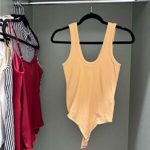 Orange Abercrombie bodysuit